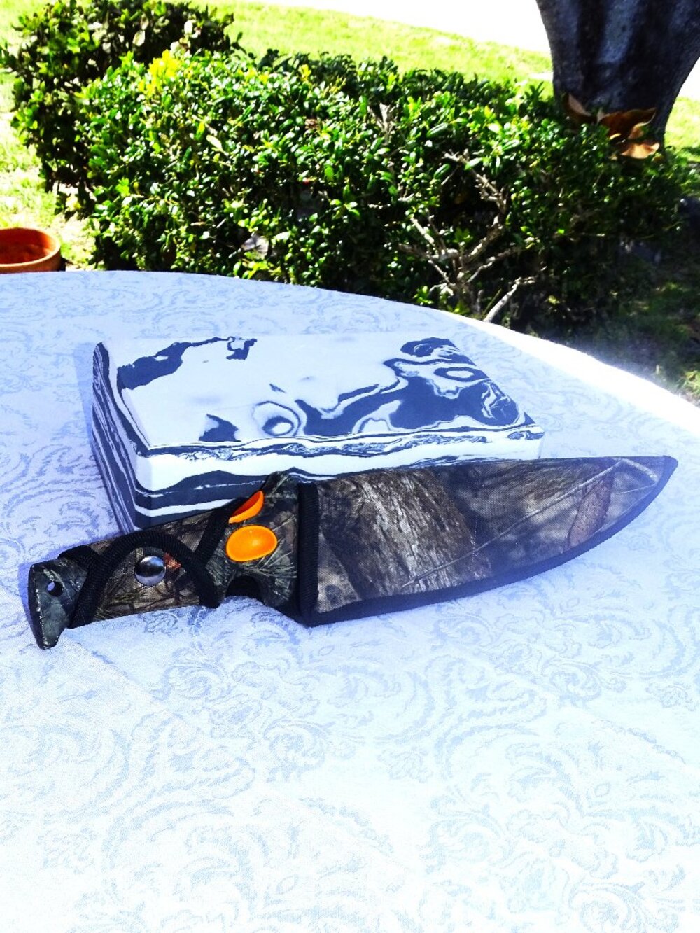 Hunting Fishing Bubba Blade 8" Knife Camo Handle For Sportsman - Picture 3 of 8